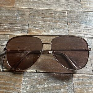 AJ Morgan Rose Gold Wire Rimmed Aviator Sunglasses🖤